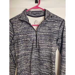 Nike Pro Training Top 1/2 Zip Shirt Womens Medium Static DriFit‎